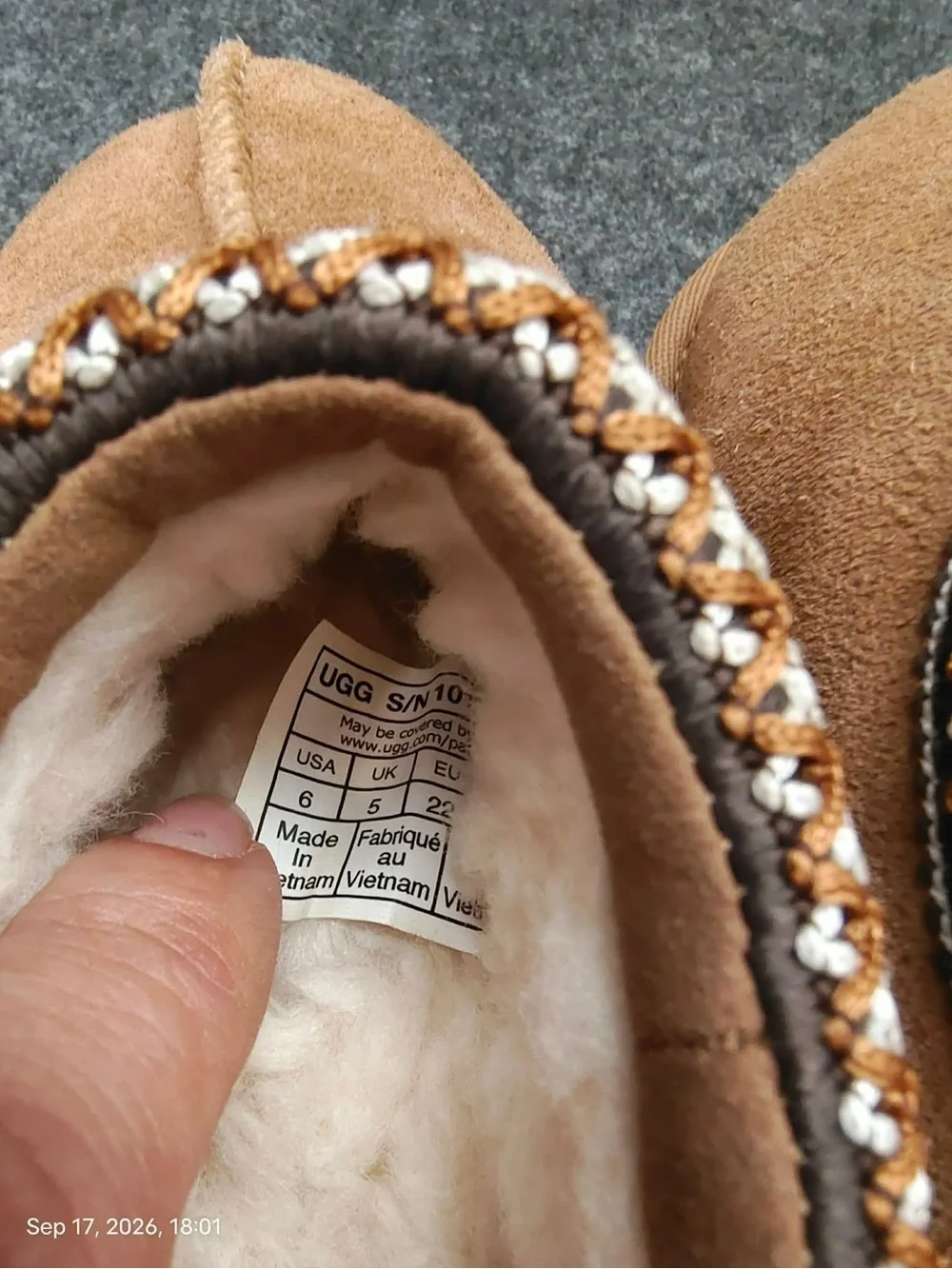 NWOB UGG Tasman II 1019066-T-Chestnut Toddler sz 6